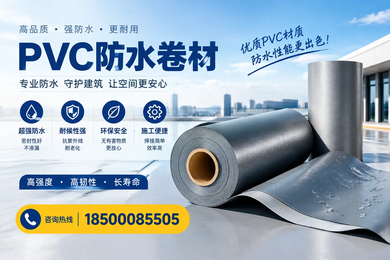 如何判断PVC防水卷材的质量优劣?赣州选购技巧