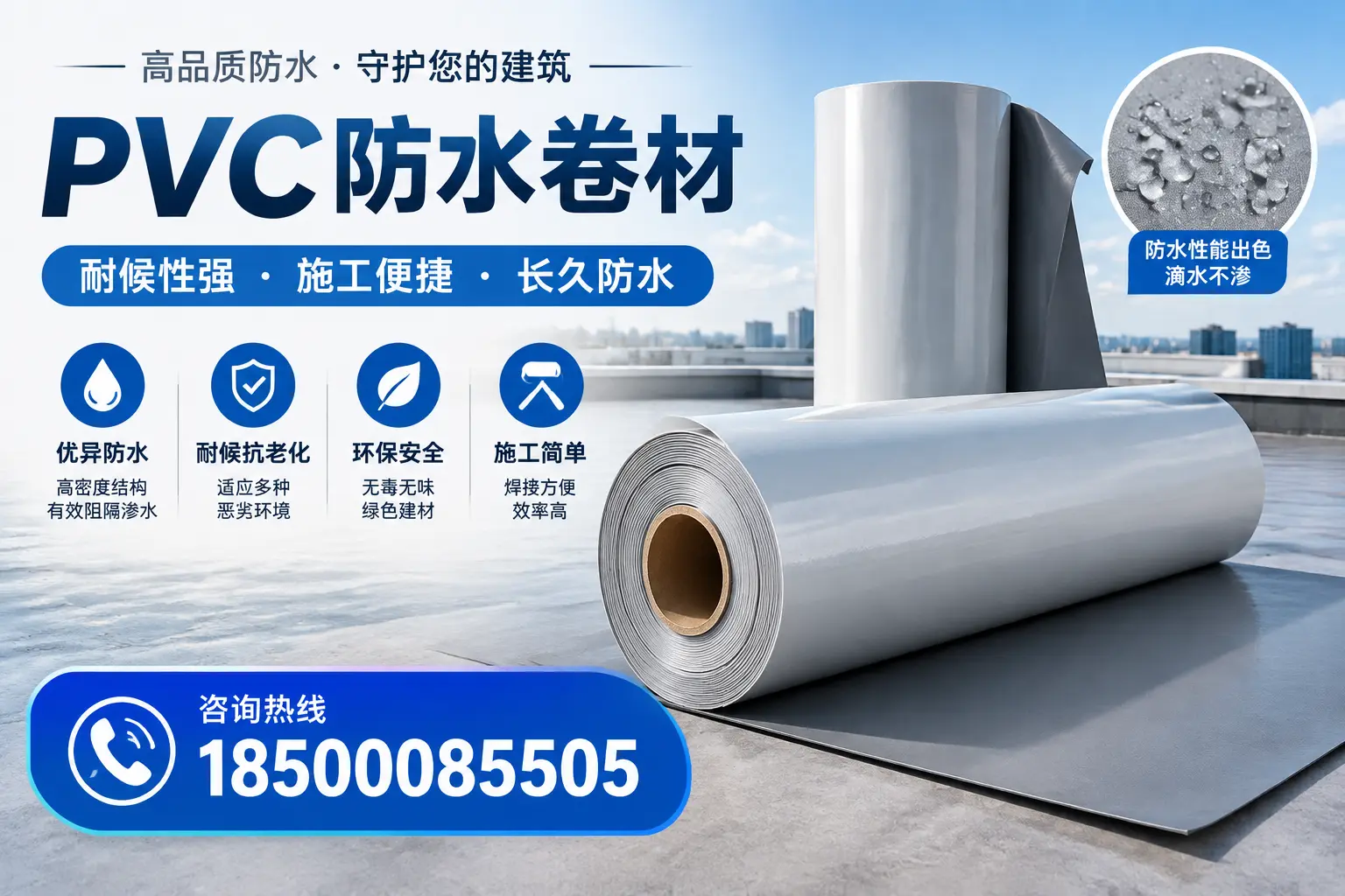 pvc防水卷材在赣州的行业应用前景分析